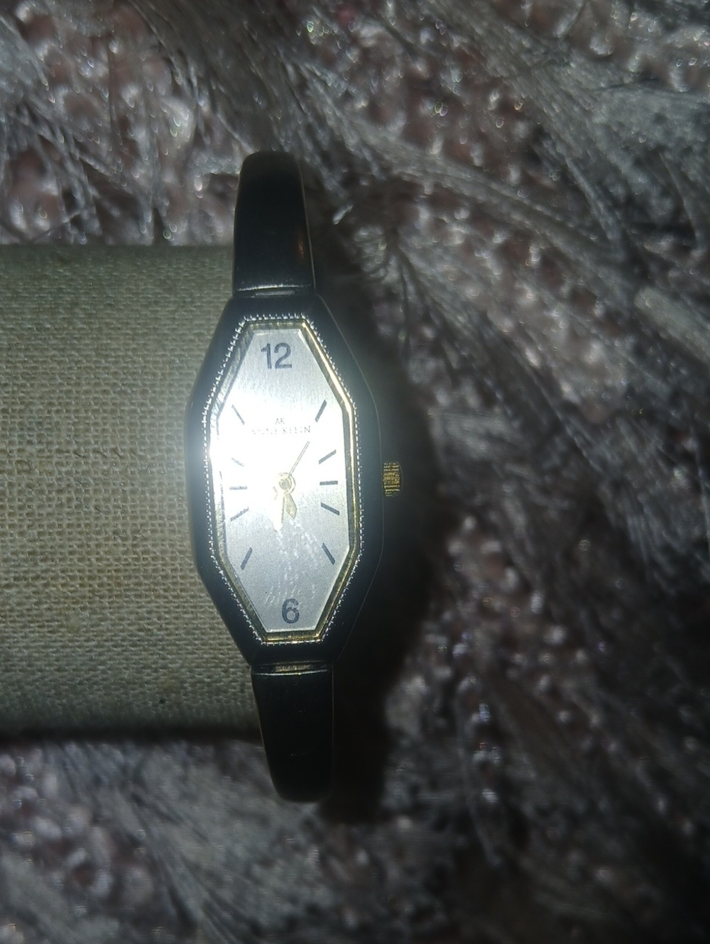 Anne Klein Vintage 80's Gold Women's Bangle Watch Needs Battery